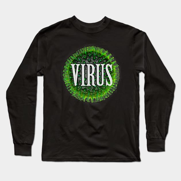 Virus Long Sleeve T-Shirt by Jonthebon